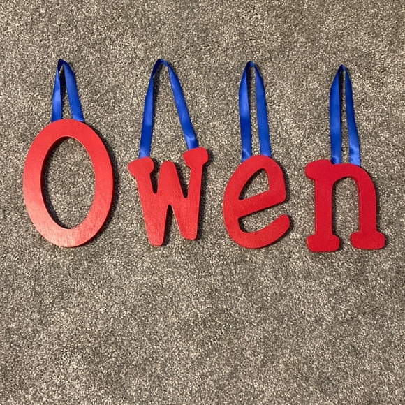 Other - Owen wall hanging letters